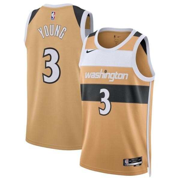 Washington Wizards 2025/26 Nike City Edition Swingman Jersey - Tan - Trae Young - Unisex
