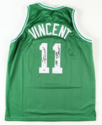 Sam Vincent Signed Replica Boston Celtics Jersey Inscribed "1986 NBA Champs!" (PSA QR)