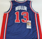 Chris Mullin Signed Replica Team USA Jersey (JSA COA) Golden State Warriors 5xAll Star