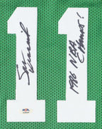 Sam Vincent Signed Replica Boston Celtics Jersey Inscribed "1986 NBA Champs!" (PSA QR)