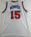 Earl Monroe Signed Replica New York Knicks Jersey (JSA) 1973 World Champion/ Point Guard