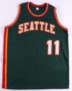 Detlef Schrempf Signed Replica Seattle Supersonics Jersey (JSA COA) 3xAll Star Forward