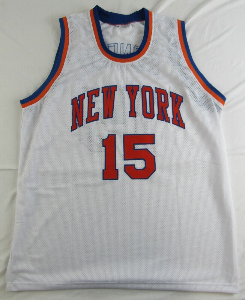 Earl Monroe Signed Replica New York Knicks Jersey (JSA) 1973 World Champion/ Point Guard