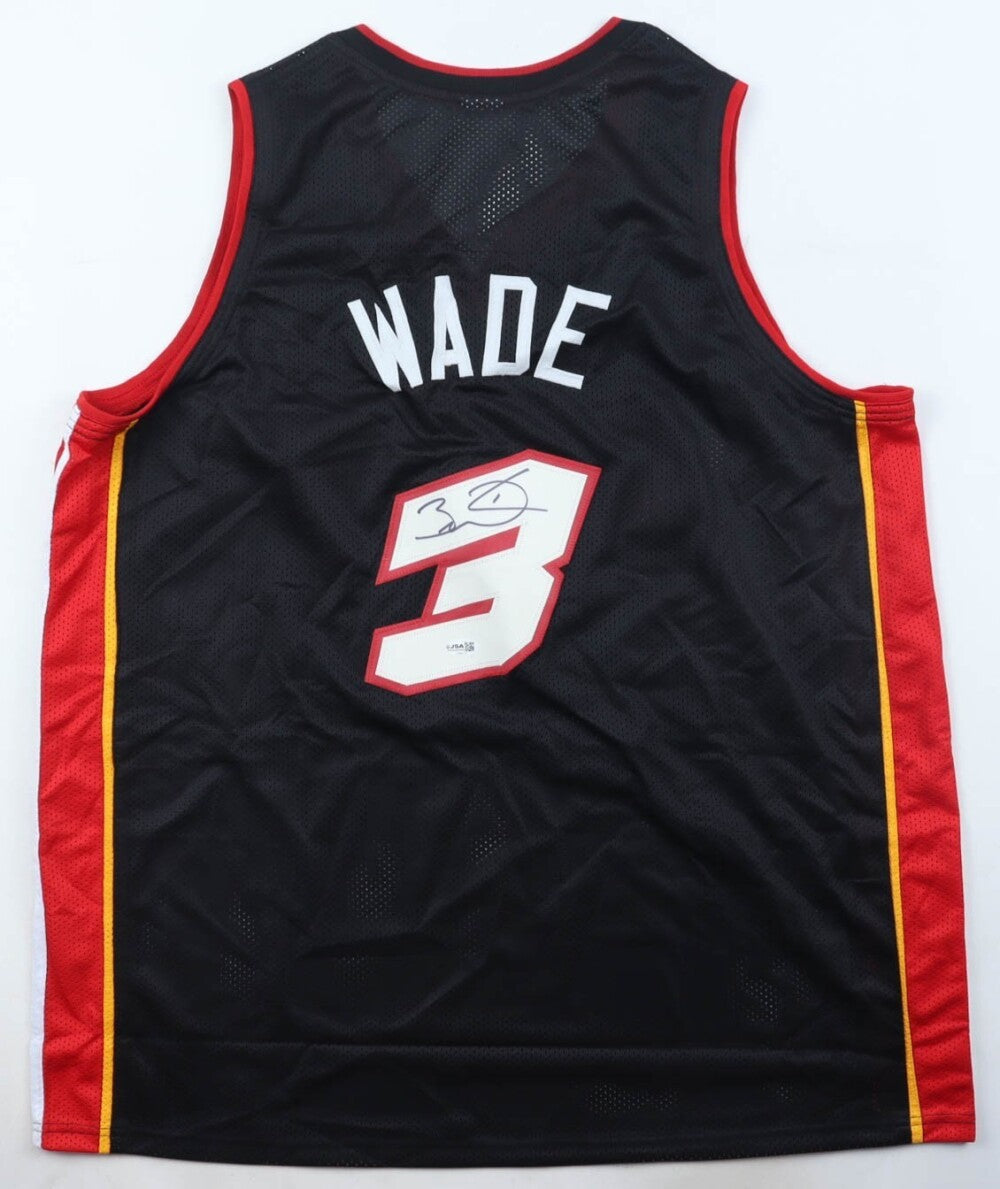 Dwyane Wade Signed Replica Miami Heat Jersey (JSA) 3xNBA Champion / 2006, 2012, & 2013