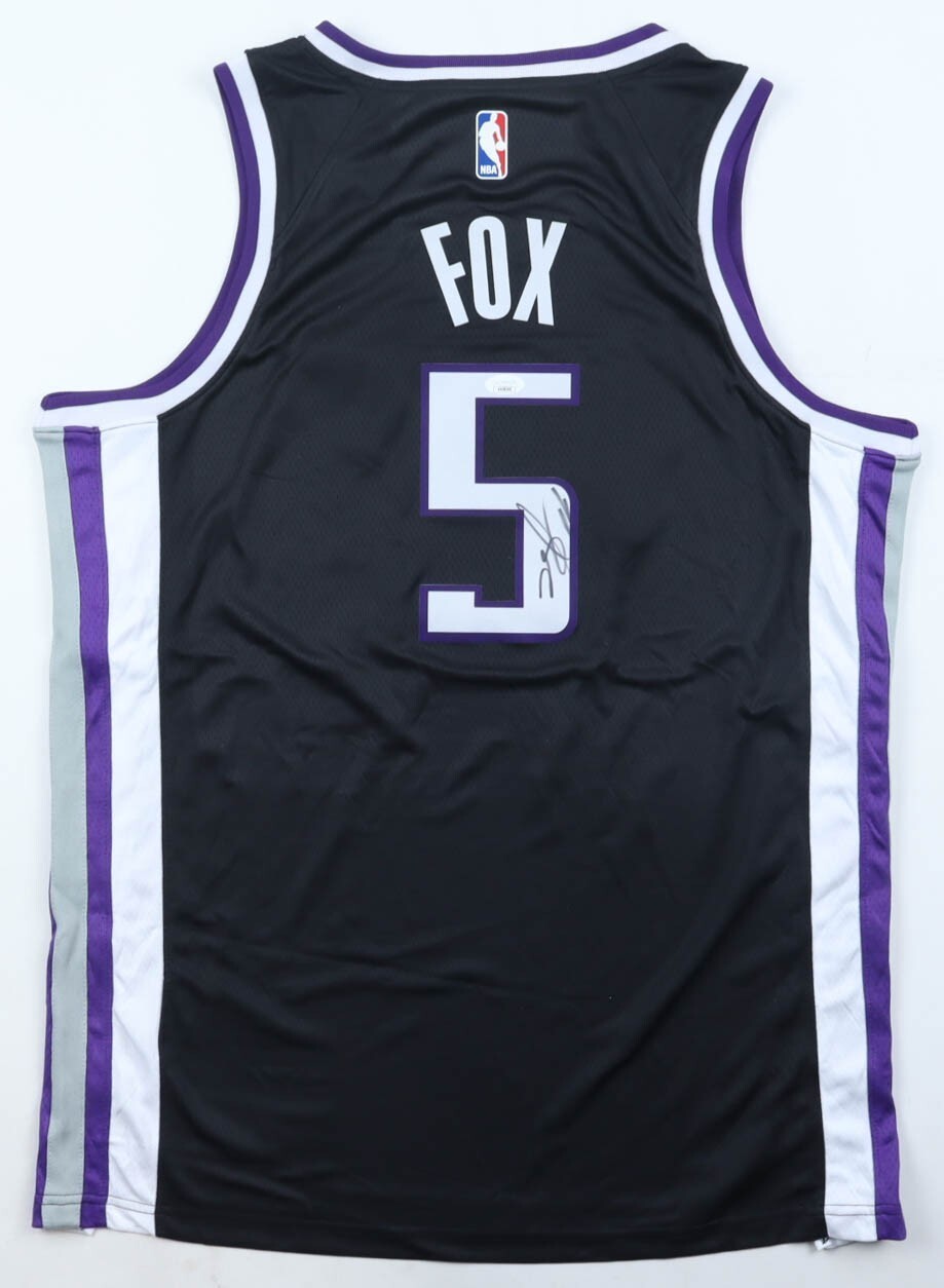 De'Aaron Fox Signed Replica Sacramento Kings Nike  Jersey (JSA COA) 2xAll Star