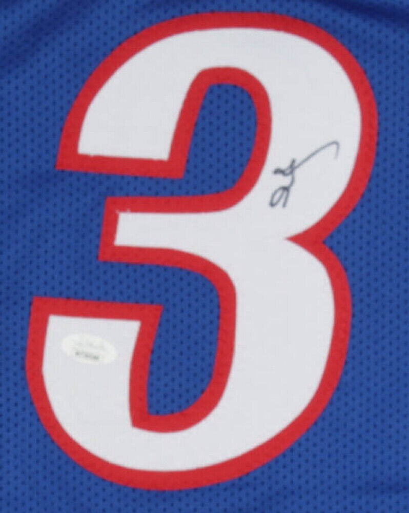 Allen Iverson Signed Replica Philadelphia 76ers Jersey #1 Pick 1996 Draft (JSA COA)