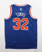 KarlAnthony Towns Signed Replica New York Knicks Nike Jersey (Beckett) 2015 #1 Draft Pk