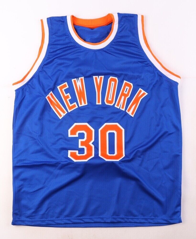 Bernard King Signed Replica New York Knicks Jersey Inscribed "HOF 13" (Schwartz COA)