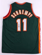 Detlef Schrempf Signed Replica Seattle Supersonics Jersey (JSA COA) 3xAll Star Forward