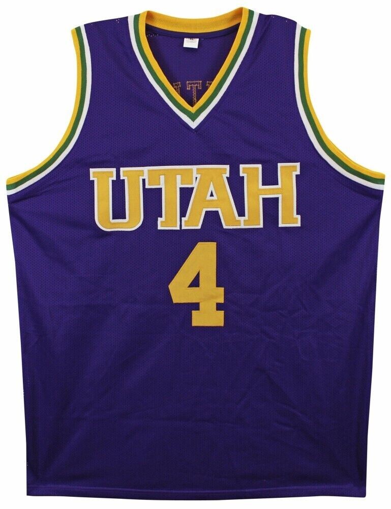 Adrian Dantley Signed Replica Utah Jazz Jersey Inscribed "HOF 2008" (Beckett) 6xAll Star