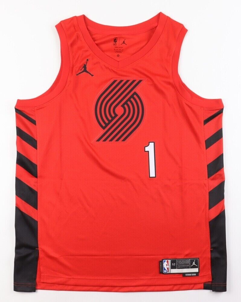 Anfernee Simons Signed Replica Trail Blazers Jersey (JSA) Portland's 2018 1st Round Pick