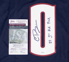 Christian Braun "22 1st Rd Pick" Signed Replica Denver Nuggets Fanatics Jersey JSA COA