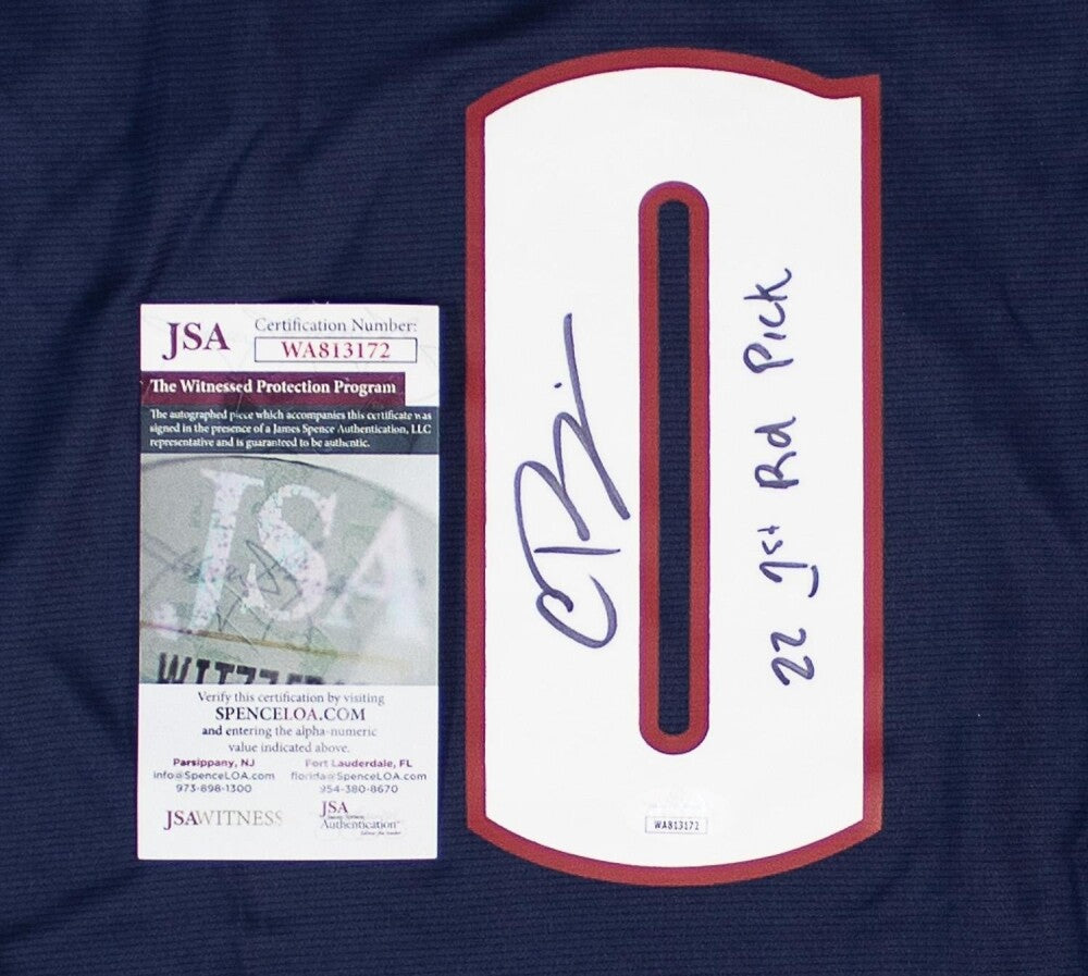 Christian Braun "22 1st Rd Pick" Signed Replica Denver Nuggets Fanatics Jersey JSA COA