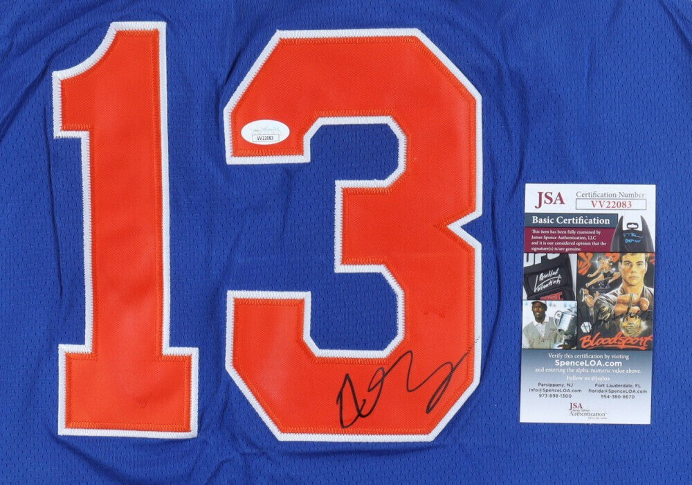 Evan Fournier Signed Replica New York Knicks Jersey (JSA COA) 2012 1st Round Pick /Guard