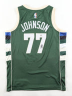 A J Johnson Milwaukee Bucks Jersey /PSA/2024 NBA Cup Champ