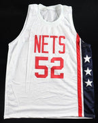 Buck Williams Signed Replica New Jersey Nets Jersey (Beckett) 3xNBA All Star 82, 83, 86