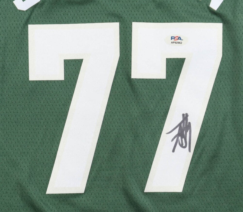 A J Johnson Milwaukee Bucks Jersey /PSA/2024 NBA Cup Champ
