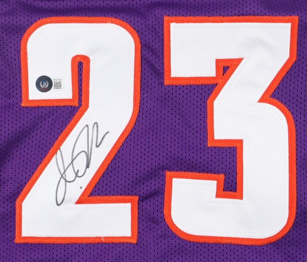 Jason Richardson Signed Replica Phoenix Suns Jersey Beckett) 2xNBA Slam Dunk Champion