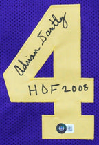 Adrian Dantley Signed Replica Utah Jazz Jersey Inscribed "HOF 2008" (Beckett) 6xAll Star