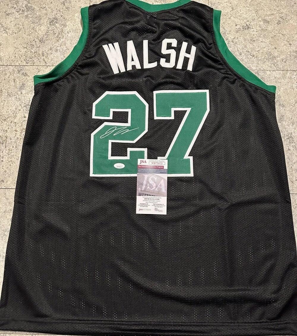Jordan Walsh Signed Replica Boston Celtics Jersey (JSA COA) 2024 NBA Champion Forwaed