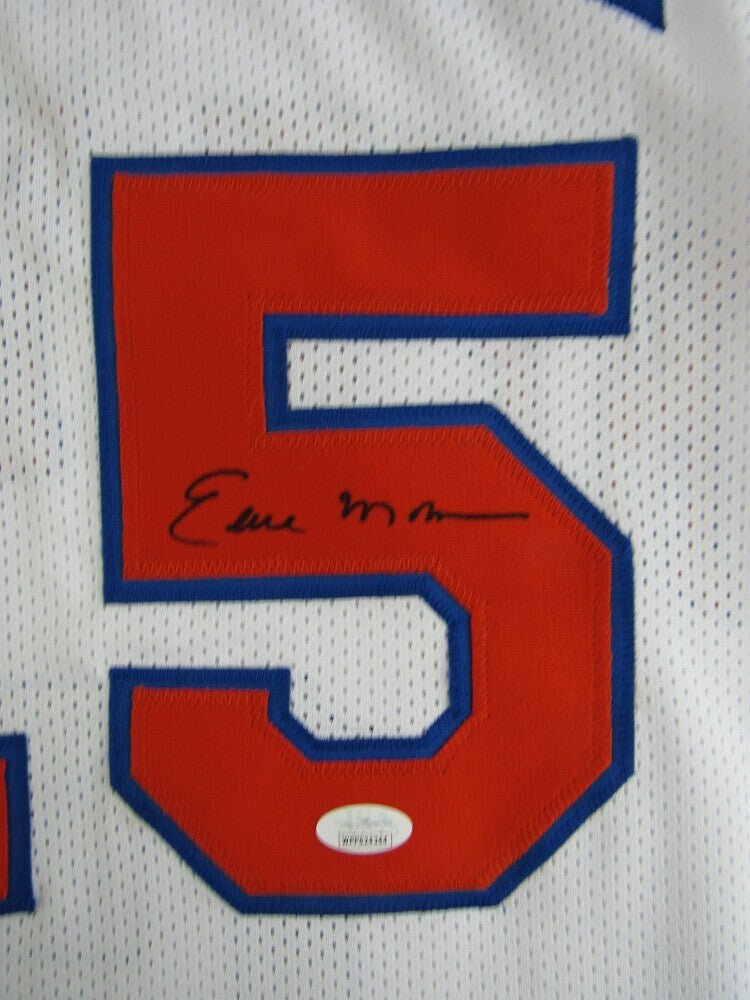 Earl Monroe Signed Replica New York Knicks Jersey (JSA) 1973 World Champion/ Point Guard