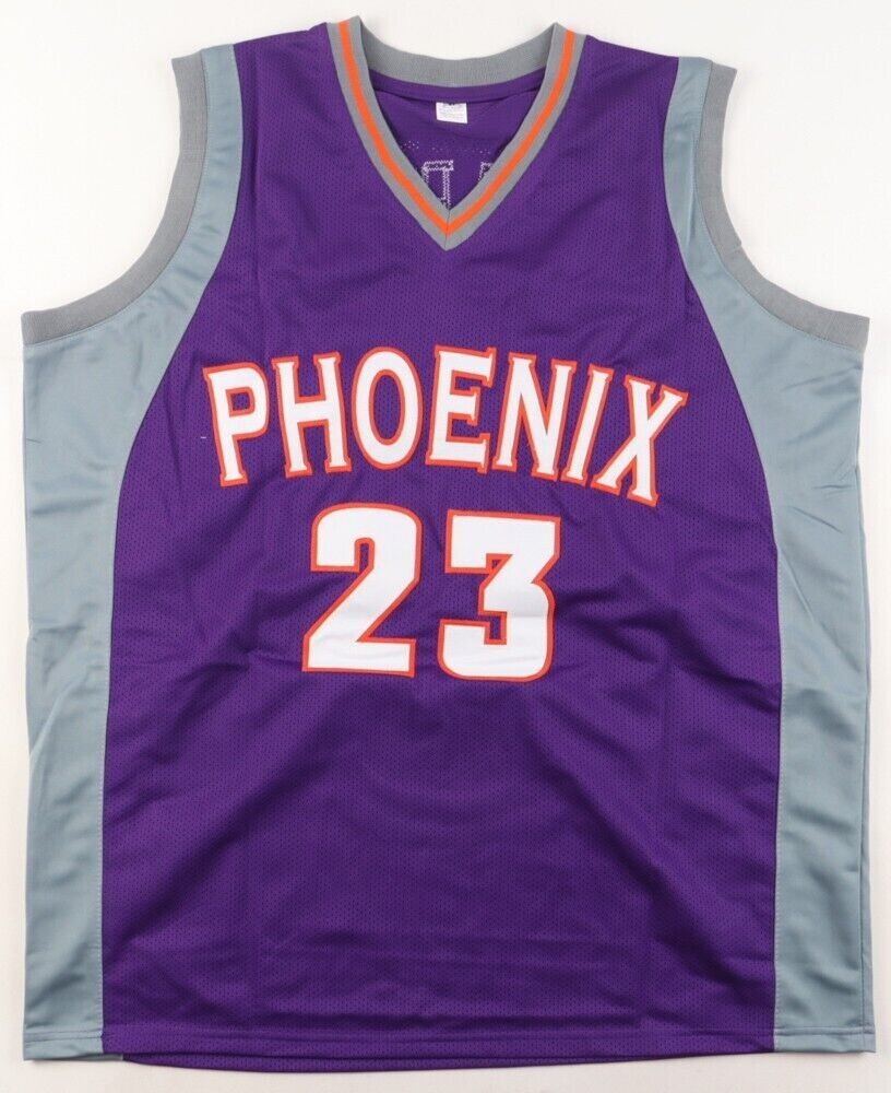 Jason Richardson Signed Replica Phoenix Suns Jersey Beckett) 2xNBA Slam Dunk Champion