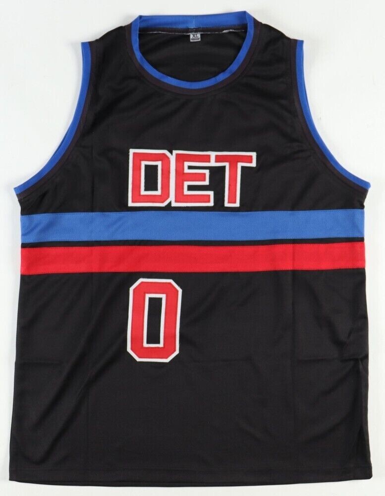 Marcus Sasser Signed Replica Detroit Pistons Jersey (Beckett) 2023 1st Round Draft Pick