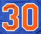 Bernard King Signed Replica New York Knicks Jersey Inscribed "HOF 13" (Schwartz COA)
