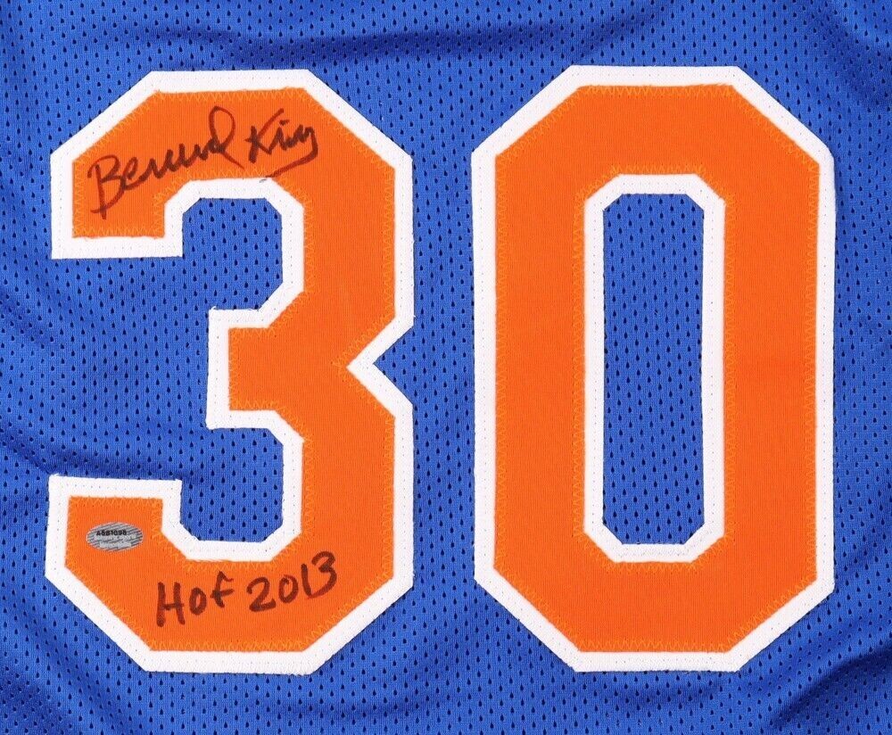 Bernard King Signed Replica New York Knicks Jersey Inscribed "HOF 13" (Schwartz COA)