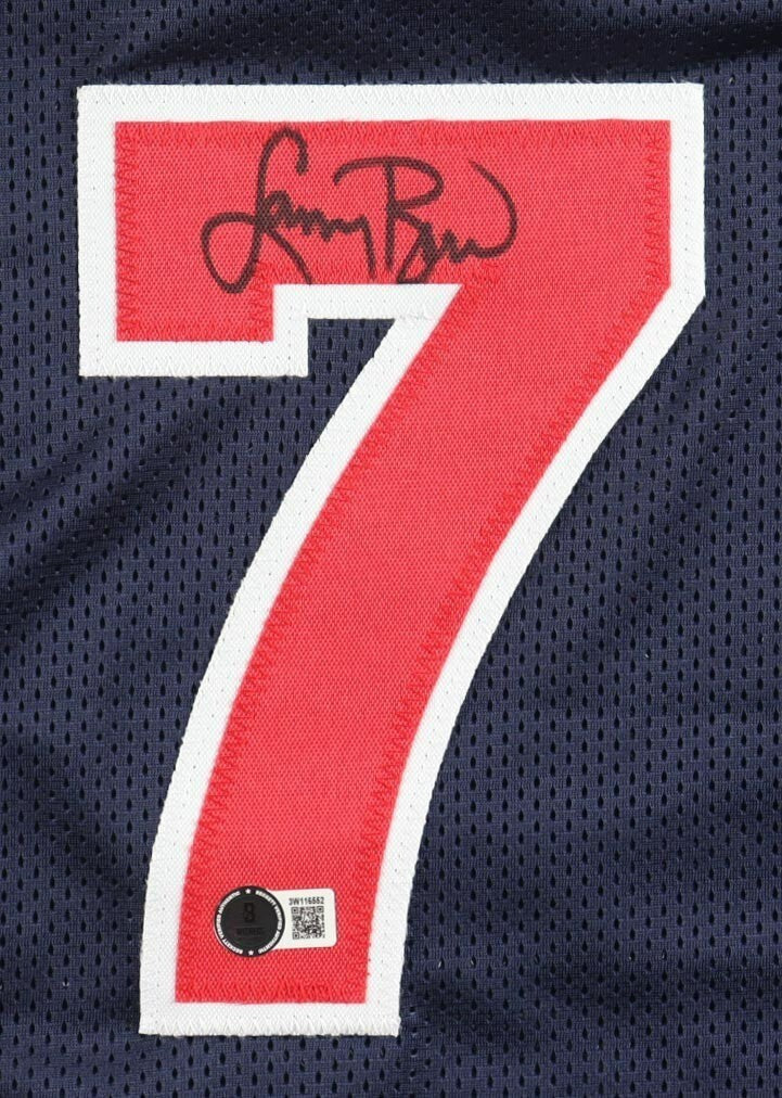 Larry Bird Signed Replica 1992 Team USA Blue Jersey (Beckett) Boston Celtics Superstar