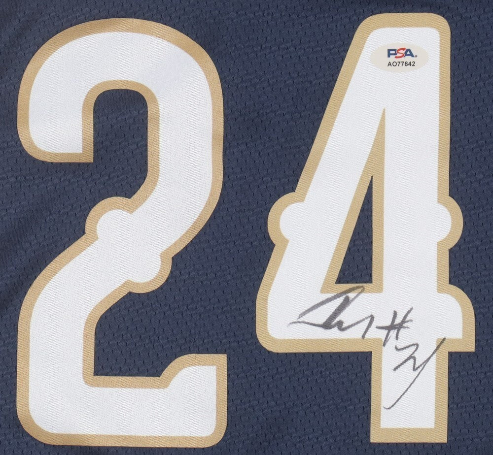 Jordan Hawkins Signed Replica New Orleans Pelicans Jersey (PSA) 2023 1st Round Pk/ UConn