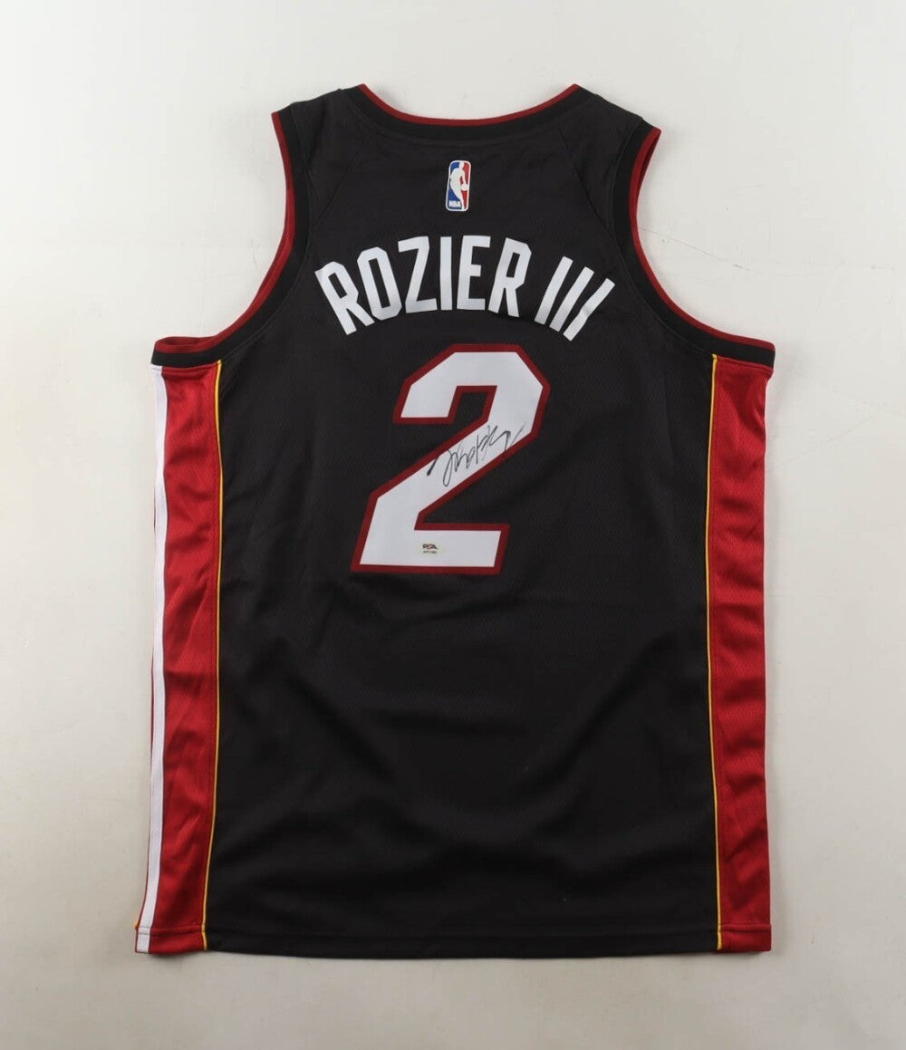 Terry Rozier III Signed Replica Miami Heat Jersey (PSA) 2015 1st Round Pick/ Point Guard