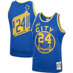 Men's Mitchell & Ness Rick Barry Royal Golden State Warriors 1966/67 Hardwood Classics Swingman Jersey