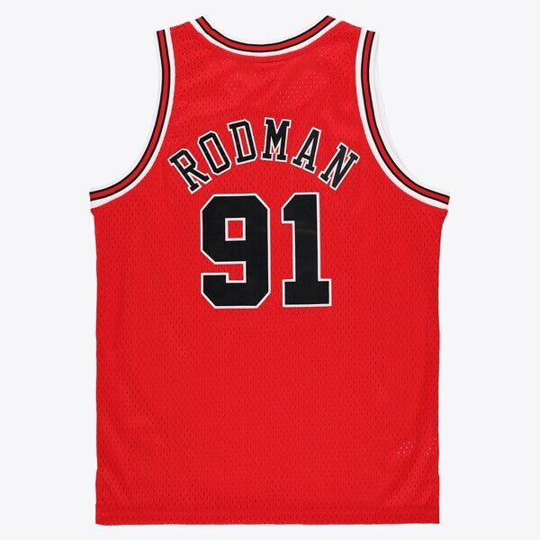Dennis Rodman Chicago Bulls Mitchell & Ness 1997/98 Hardwood Classics Road Swingman Jersey - Mens