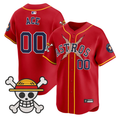 Houston Astros #00 2025 Ace One Piece Vapor Limited Jersey - Red