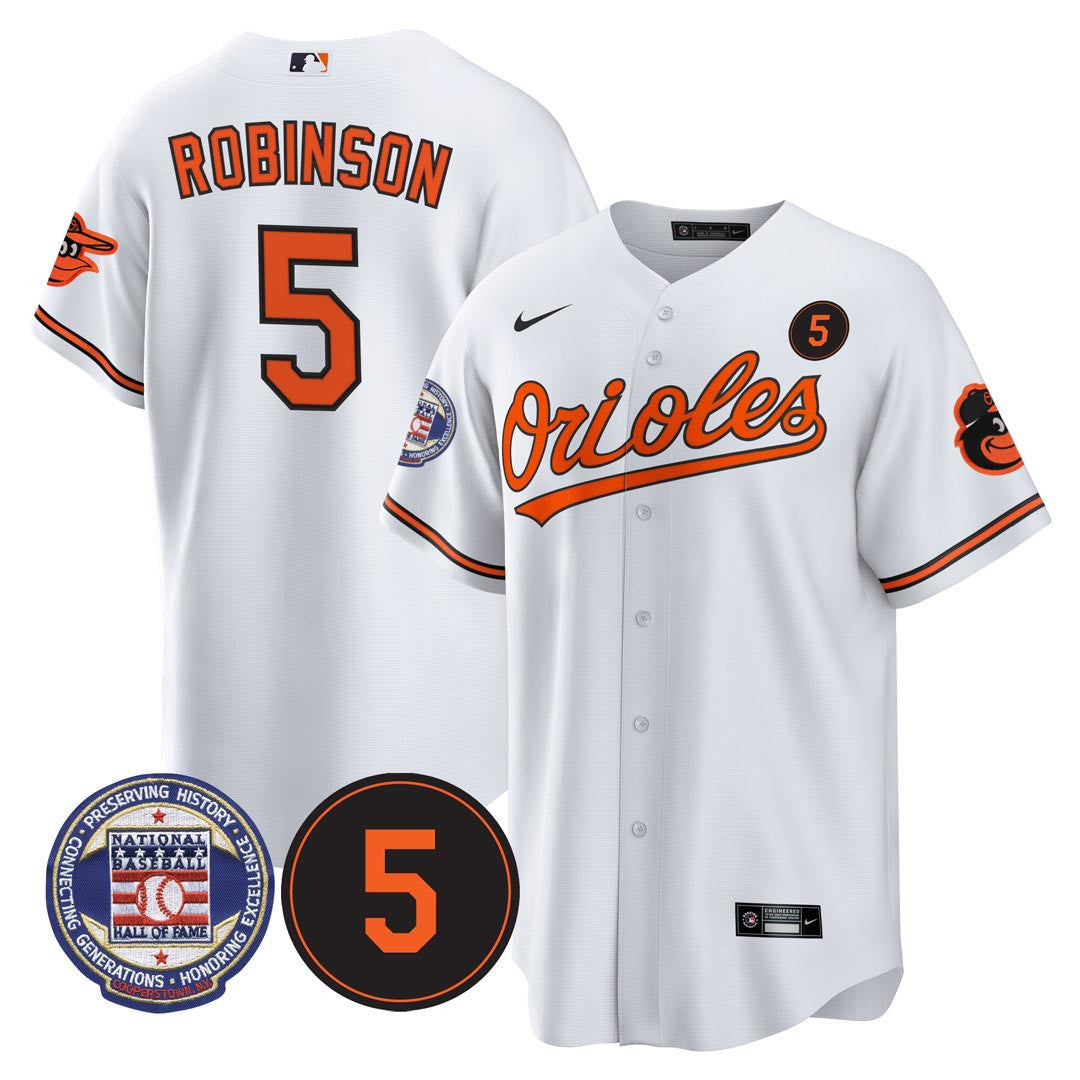 Brooks Robinson #5 Baltimore Orioles Hall Of Fame Patch Limited Jersey