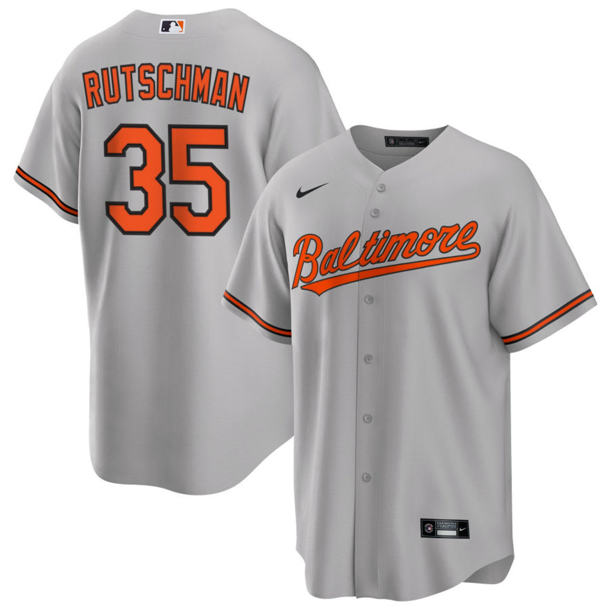 Adley Rutschman #35 Baltimore Orioles Limited Jersey - Gray