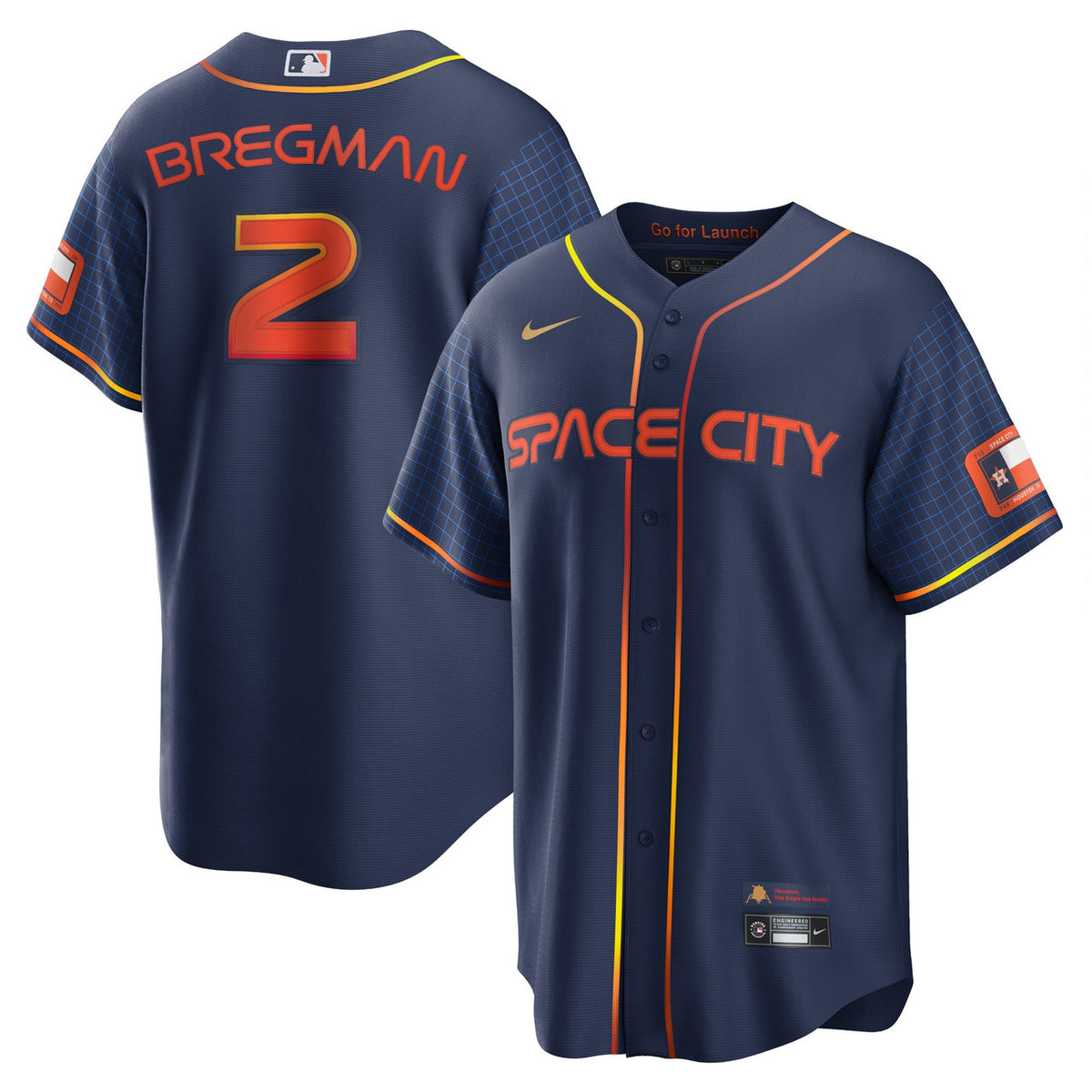 Alex Bregman #2 Houston Astros Nike City Connect Limited Player Jersey - Navy