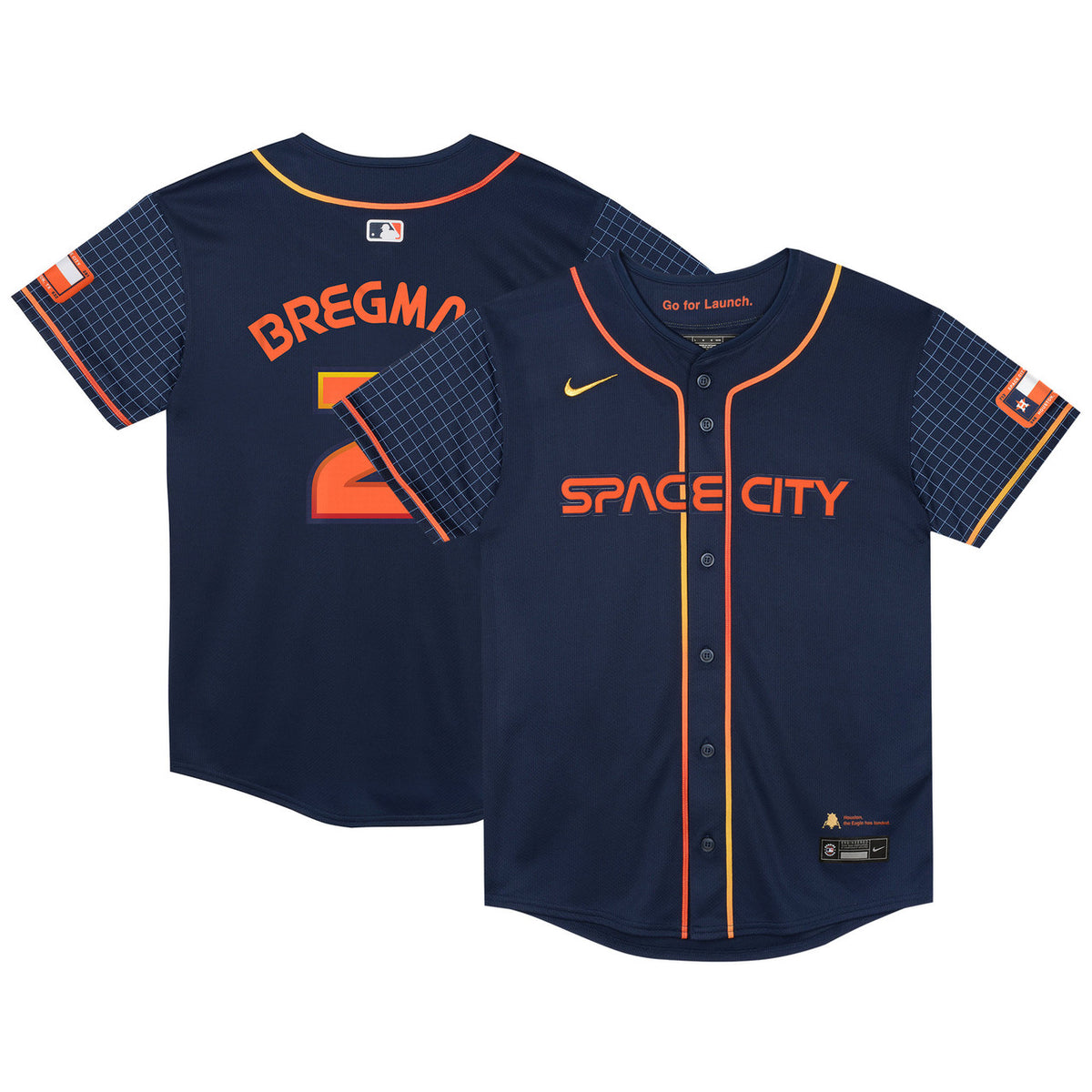 Alex Bregman #2 Houston Astros Nike Preschool City Connect Limited Player Jersey - Navy