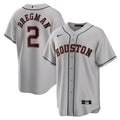 Alex Bregman #2 Houston Astros Nike Road Limited Player Name Jersey - Gray