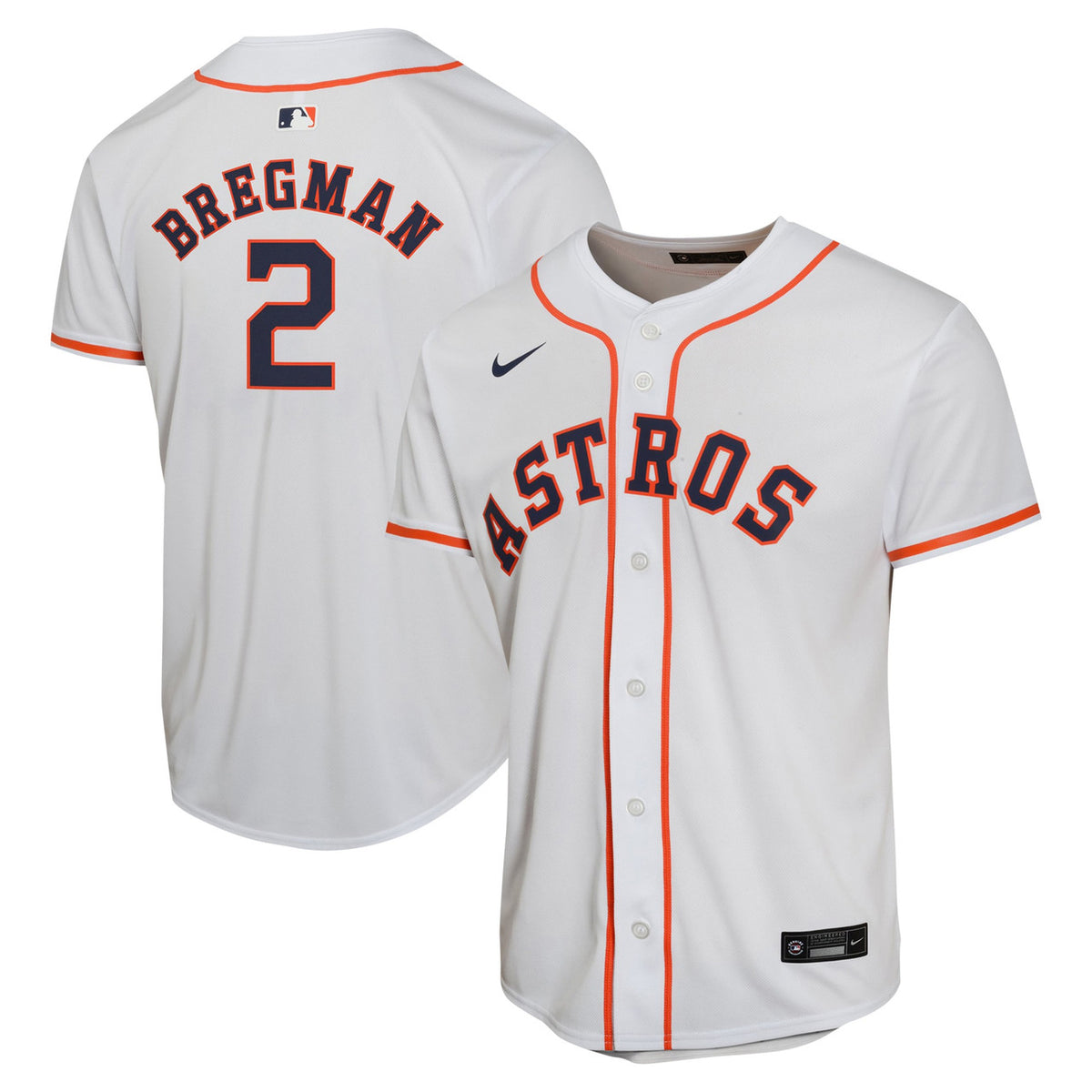 Alex Bregman #2 Houston Astros Nike Youth Home Limited Player Jersey - White