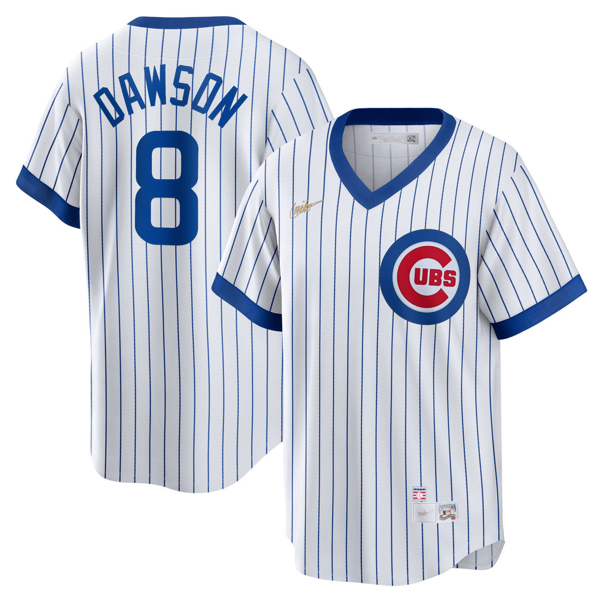 Andre Dawson #8 Chicago Cubs Nike Home Cooperstown Limited Player Jersey - White