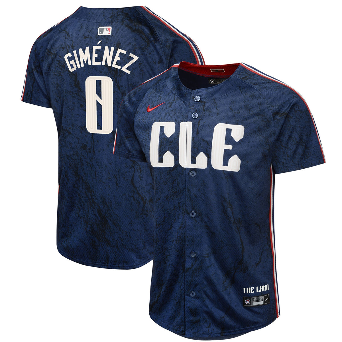 Andres Gimenez #0 Cleveland Guardians Nike Youth 2024 City Connect Limited Jersey - Navy