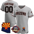 Arizona Diamondbacks Arizona State 25Th Anniversary Year Patch Limited Custom Jersey