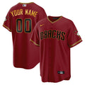 Arizona Diamondbacks Cool Base Trim Limited Custom Jersey - Gold