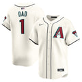 Arizona Diamondbacks #1 Nike Dad Home Limited Jersey - White