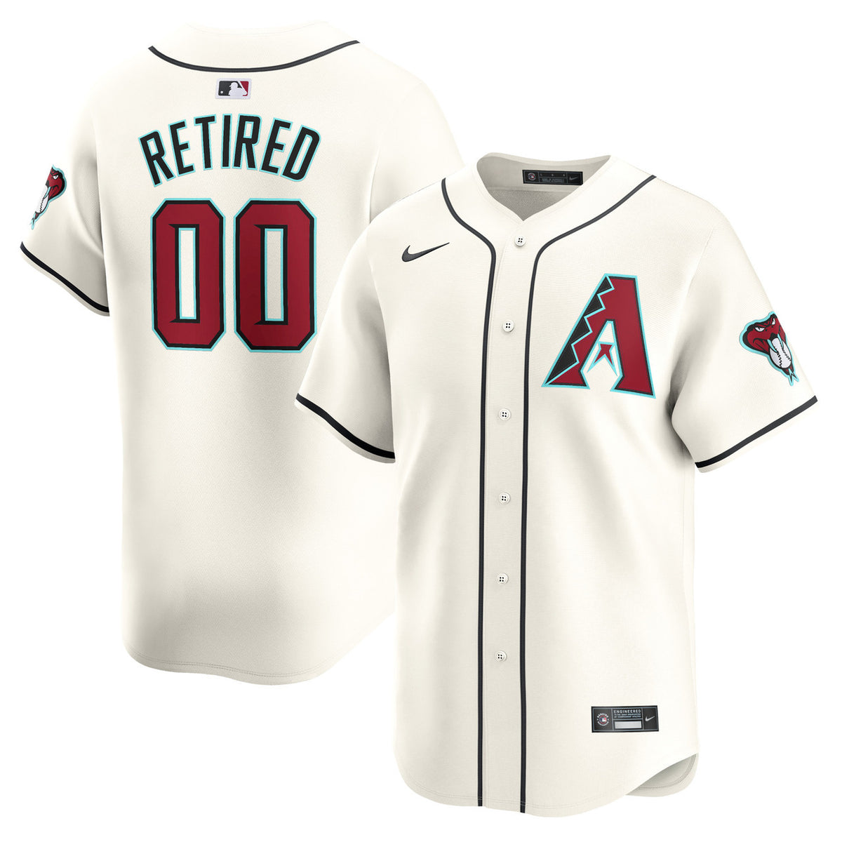 Arizona Diamondbacks Nike Home Limited Pick-A-Player Retired Roster Jersey - White