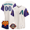 Arizona Diamondbacks Throwback Arizona State 25Th Anniversary Patch Limited Custom Jersey