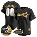 Houston Astros 1999 Throwback 35Th Astrodome Patch Vapor Premier Limited V2 Custom Jersey