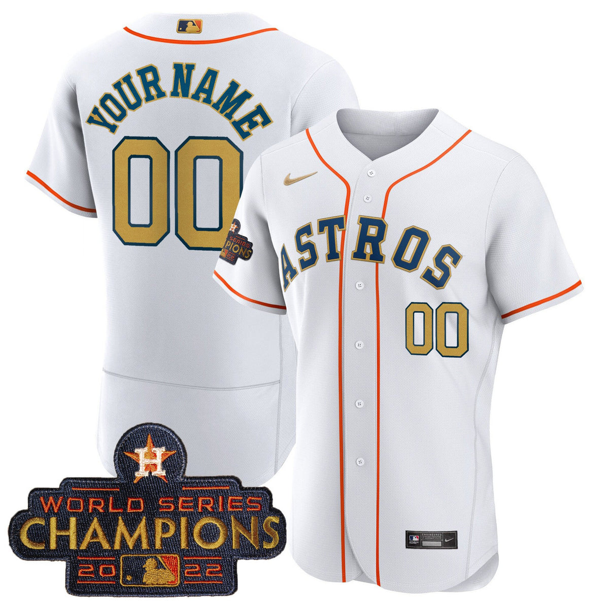 Houston Astros 2023 Rush Limited Custom Jersey - Gold